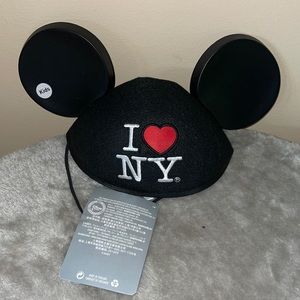 Disney I ♥️ NY black felt Mickey Mouse Ears kids